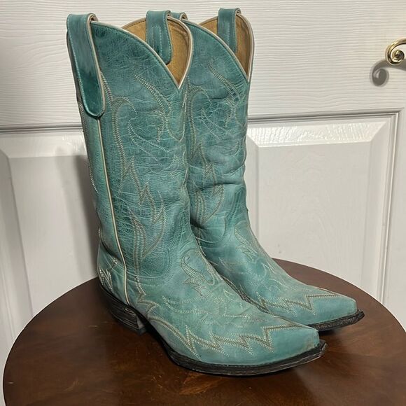 Old Gringo Shoes - 🔥 Yippee Ki Yay Old Gringo Embroidered Turquoise Cowboy Boots - Women's Sz 7.5B